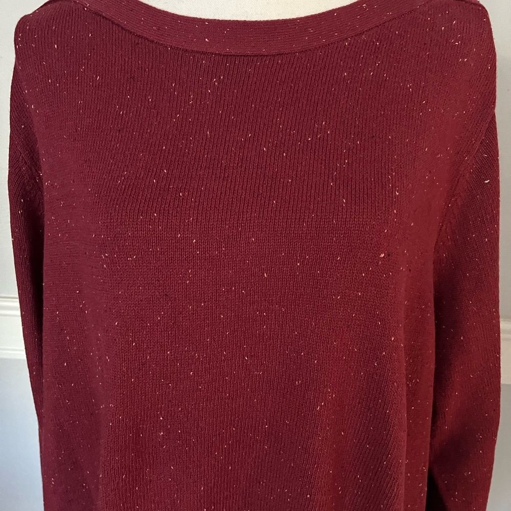 3X Karen Scott Berry Tunic Sweater